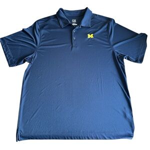 Michigan Cutter & Buck Navy Polo XXL